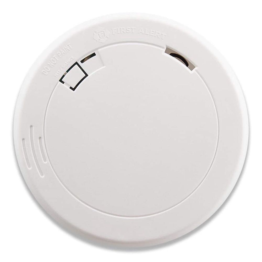 Smoke Detector White First Alert PR710 White Smoke Alarm With 10 Yr Life OC1